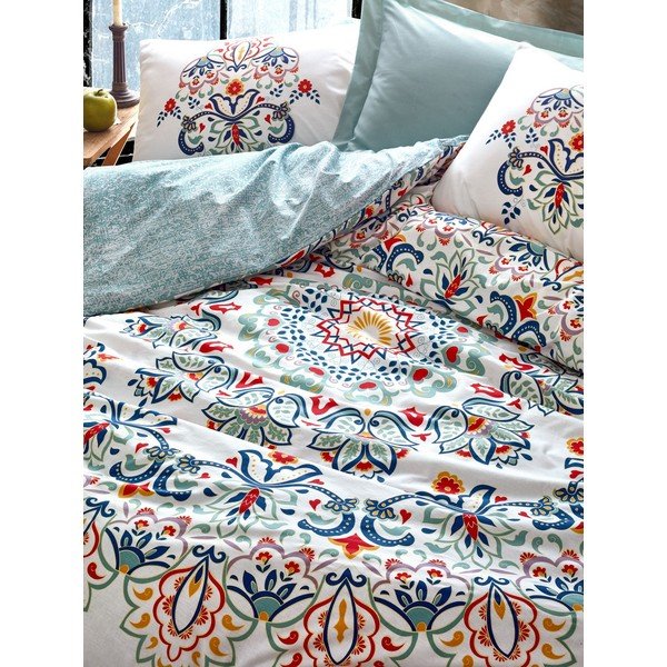 Bavlněné povlečení s prostěradlem Cotton Box Sezan, 200 x 220 cm-image-1