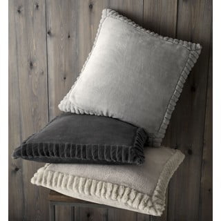 Dekorační polštář z mikroplyše 55x55 cm Velvet and Faux Fur – Catherine Lansfield