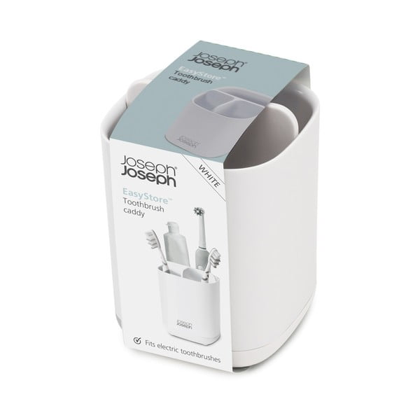 Bílý stojánek na zubní kartáčky Joseph Joseph EasyStore-image-4