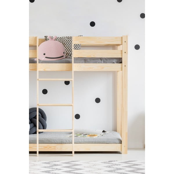Patrová dětská postel z borovicového dřeva 90x190 cm CLP - Adeko-image-2