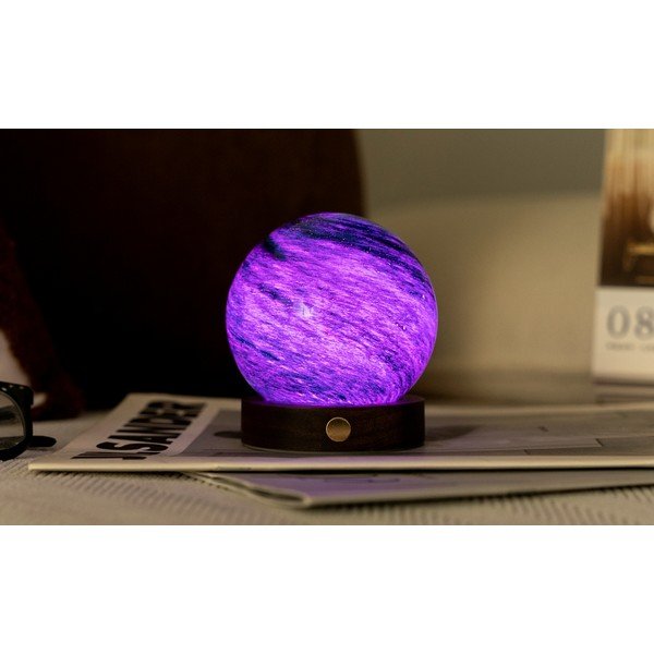 Tmavě hnědá/v tmavě přírodní barvě světelná dekorace na USB ø 8 cm Stellar Ocean – Gingko-image-3