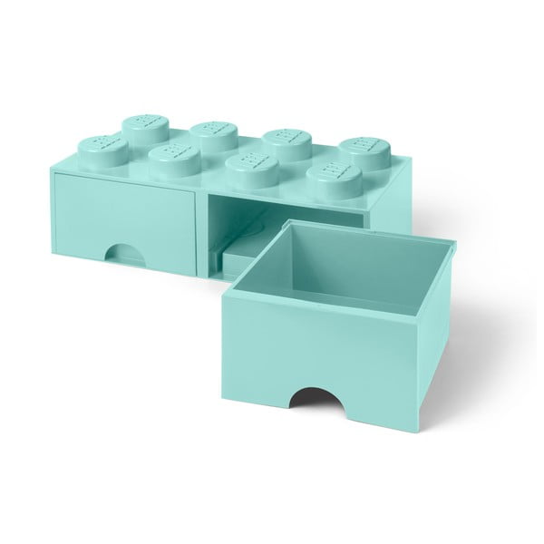 Mentolově zelený úložný box se dvěma šuplíky LEGO®-image-4