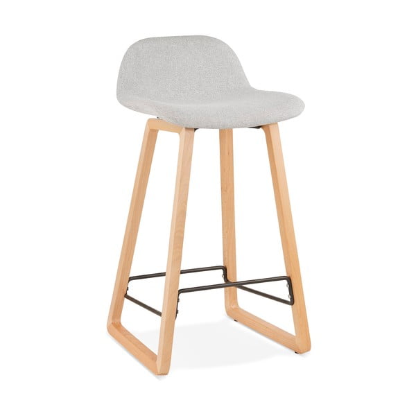 Světle šedá barová stolička Kokoon Trapu Mini, výška sedu 72 cm