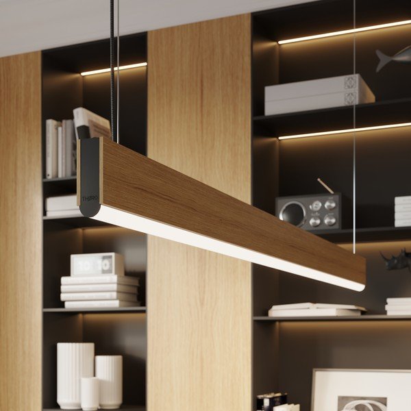 LED závěsné svítidlo z masivního dřeva v přírodní barvě LYKKE – Thoro-image-3