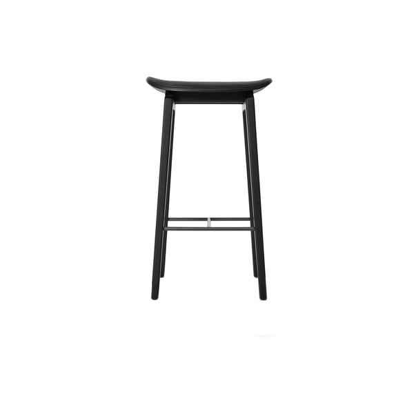 Černá barová židle NORR11 NY11, 65 x 30  cm