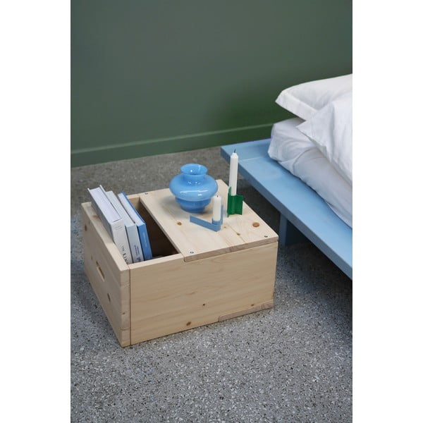 Noční stolek z borovicového dřeva v přírodní barvě Grab It – Karup Design-image-1