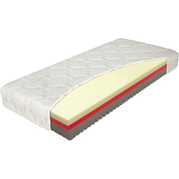Středně tvrdá/měkká pěnová oboustranná matrace 80x200 cm Comfort - Materasso-image-1