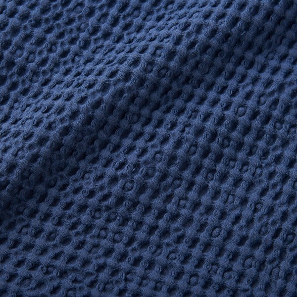 Tmavě modrá bavlněná deka 150x200 cm Jaipur Chunky Waffle – Pineapple Elephant-image-3