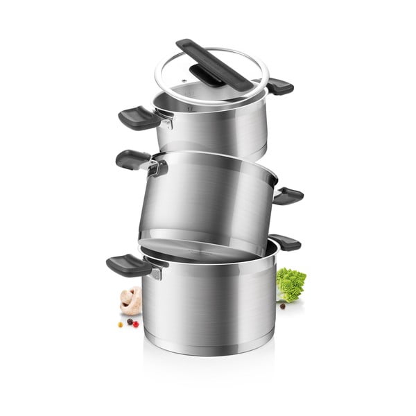 Nerezová sada nádobí 6 ks Compact – Tescoma-image-1