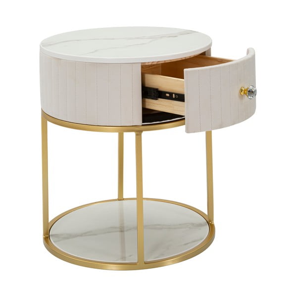 Béžový noční stolek Montpellier - Mauro Ferretti-image-2