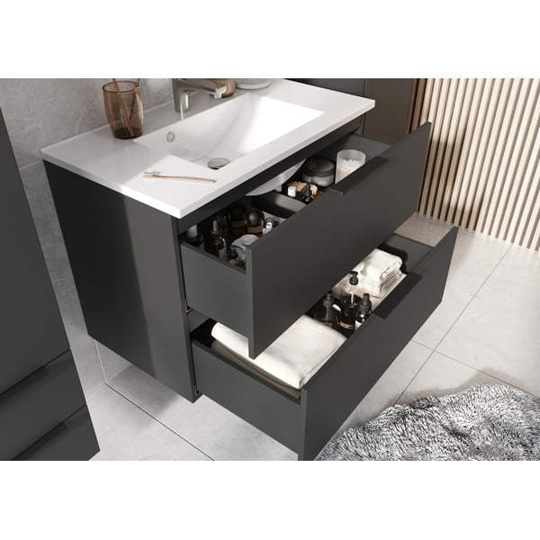 Antracitová koupelnová sestava Crandon – Germania-image-1