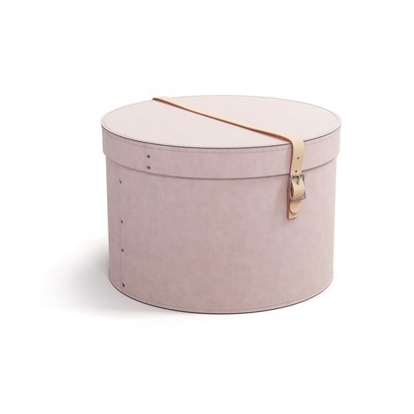 Světle růžové kartonové úložné boxy v sadě 2 ks s víkem ø 37,5x25 cm Rut Restore Paper Laminate – Bigso-image-3