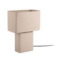 Béžová kovová stolní lampa (výška 33 cm) Boaz Recto – Leitmotiv