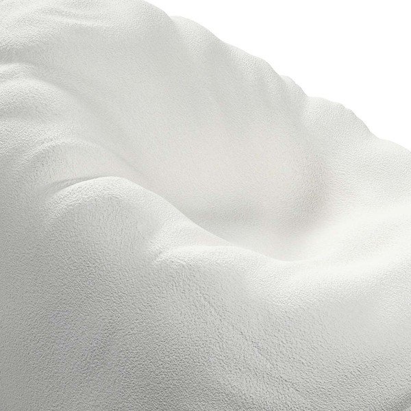 Bílý sedací vak Boucle - Yellow Tipi-image-1