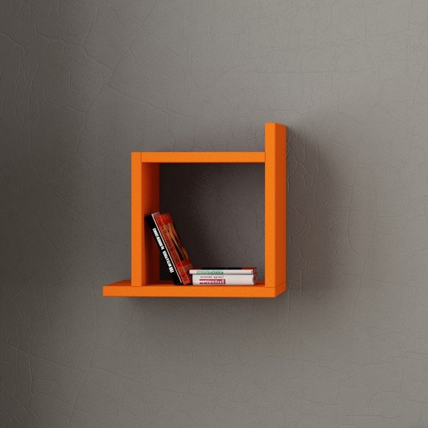 Oranžová nástěnná police Kutu-image-2