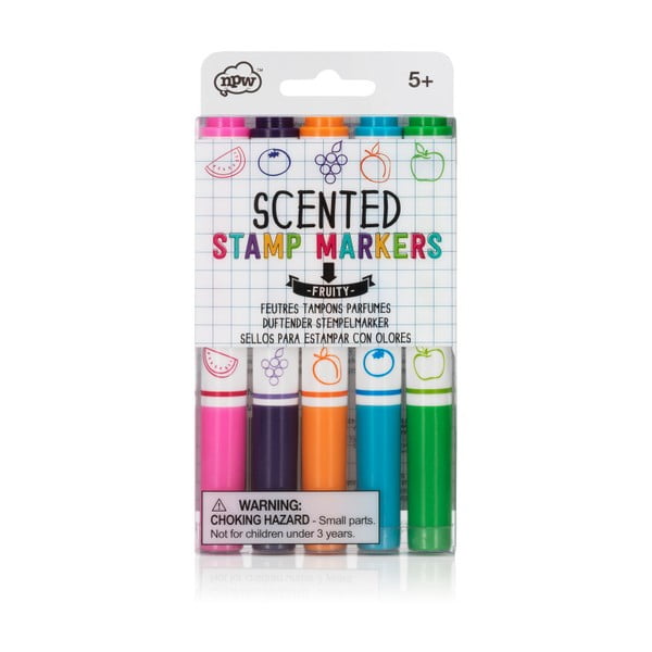 Sada 5 parfemovaných gelových per npw™ Multi Colour Pastel Gel Pen