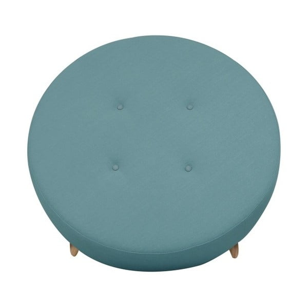 Modrý puf/odkládací stolek Helga Interiors Nolan