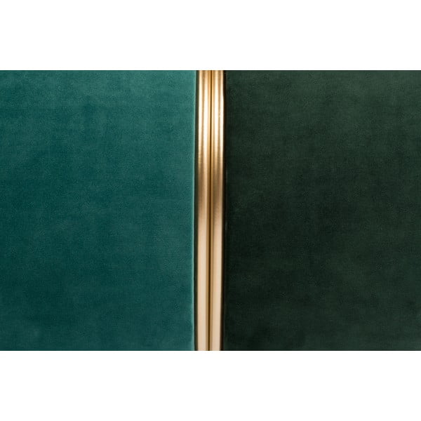 Zelený/tyrkysový sametový taburet Bubbly – White Label-image-2