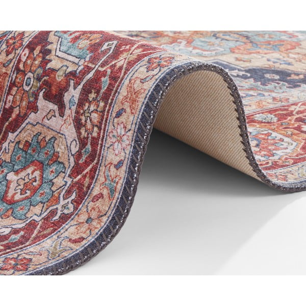 Tmavě modro-červený běhoun Nouristan Sylla, 80 x 200 cm-image-4