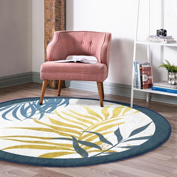 Pratelný kulatý koberec vhodný pro robotické vysavače ø 120 cm Comfort – Mila Home-image-4