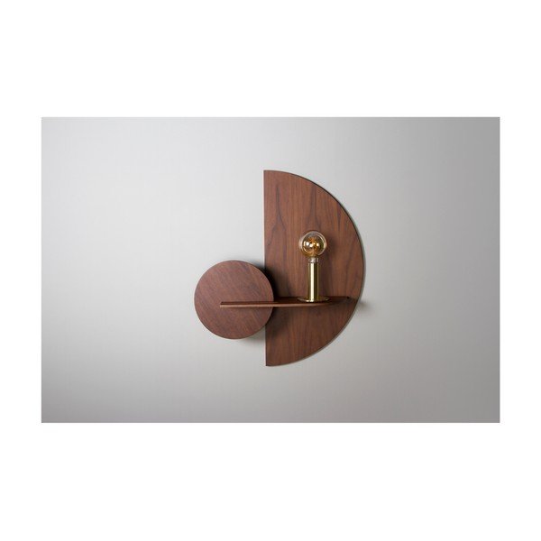Tmavě hnědá modulární třídílná police Woodendot Alba M-image-1