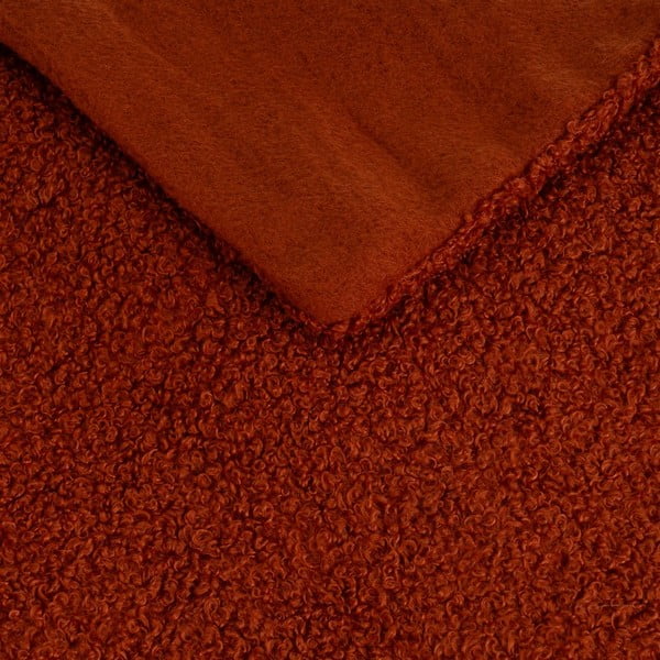 Deka s beránkem v cihlové barvě 130x160 cm Sherpa Bouclé – Casa Selección-image-1
