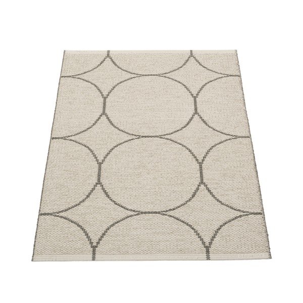 Tmavě šedý vnitřní a venkovní koberec 70x100 cm Boo Charcoal Linen – Pappelina-image-1