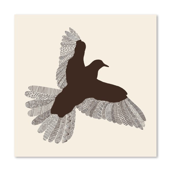 Plakát Bird od Florenta Bodart, 30x30 cm