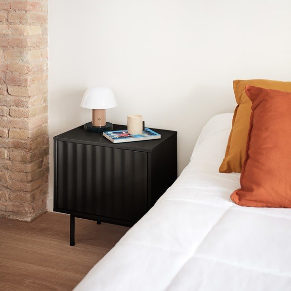 Černý matný noční stolek Sierra – Teulat-image-1
