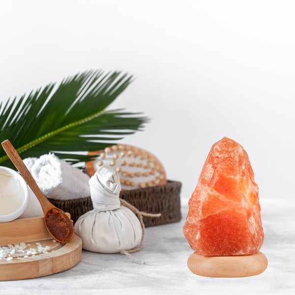 Oranžová solná lampa, výška 19 cm Sally – LAMKUR-image-2
