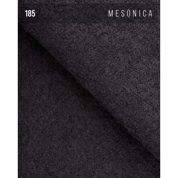 Černé křeslo z textilie bouclé Moilo – MESONICA-image-4
