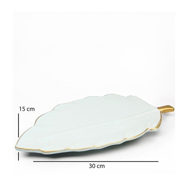 Keramický dekorativní tác Leaf – Mioli Decor-image-1