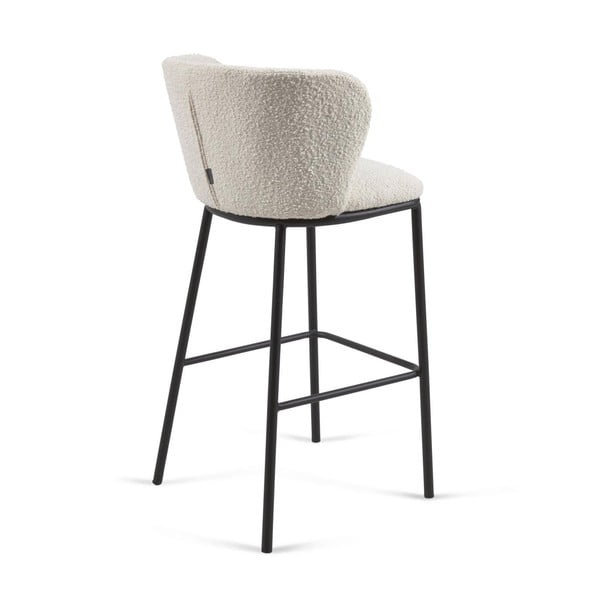 Bílé barové židle v sadě 2 ks (výška sedáku 75 cm) Ciselia – Kave Home-image-4