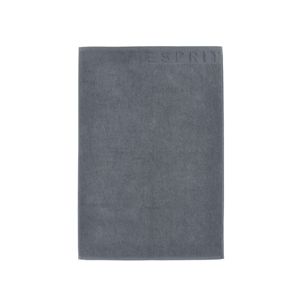 Antracitově šedá koupelnová předložka Esprit Solid, 60 x 90 cm