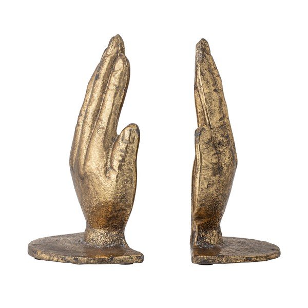 Sada 2 kovových zarážek na knihy Bloomingville Anders, výška 18 cm-image-3