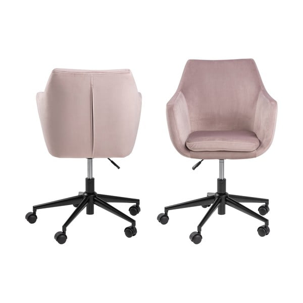 Růžová kancelářská židle Actona Nora-image-3