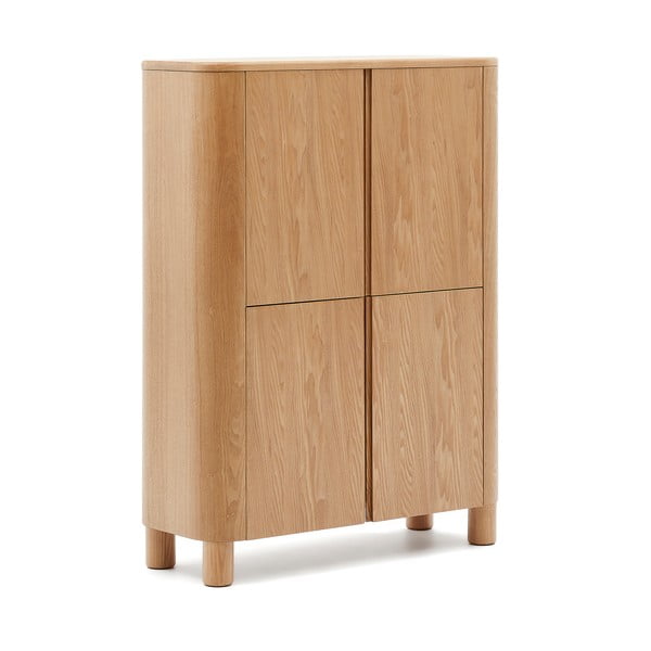 Skříňka v dekoru jasanu v přírodní barvě 100x134x40 cm Salaya – Kave Home-image-2