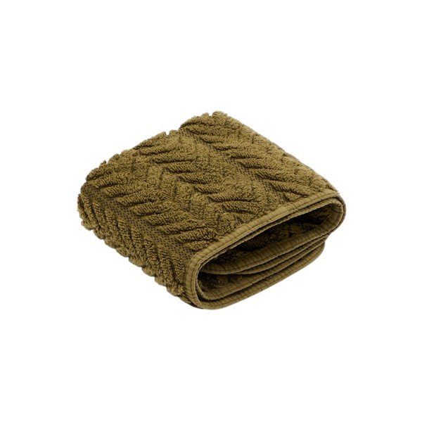 Zelený froté bavlněný ručník 30x50 cm Rune – Kave Home