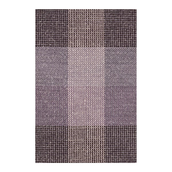 Fialový ručně tkaný vlněný koberec Linie Design Genova, 250 x 300 cm
