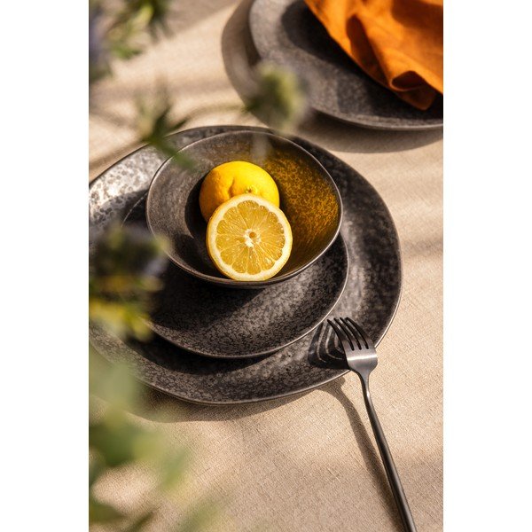 Kameninová jídelní sada 18 ks Dark Moon – Bonami Selection-image-3