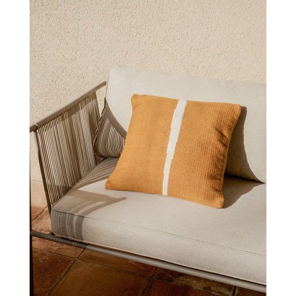 Béžová čalouněná zahradní pohovka Zivia – Kave Home-image-3