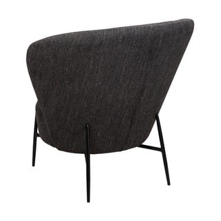 Antracitové křeslo z textilie bouclé Orbit – DAN-FORM Denmark
