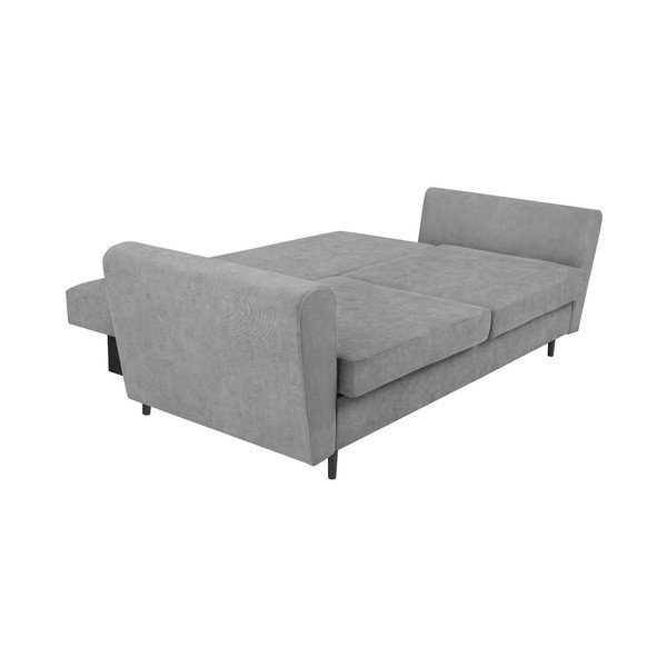 Šedá třímístná rozkládací pohovka s úložným prostorem Cosmopolitan Design Lyon-image-4