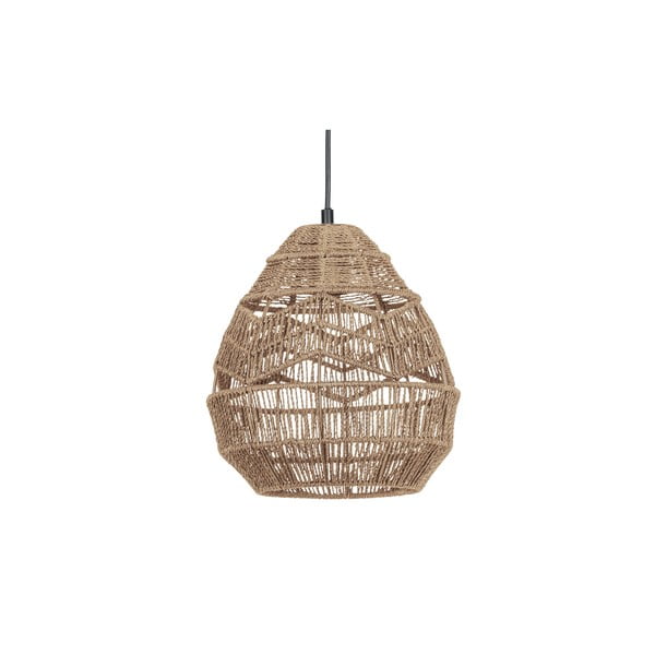 Závěsné svítidlo v přírodní barvě se stínidlem z papírového výpletu ø 25 cm Adelaide – WOOOD