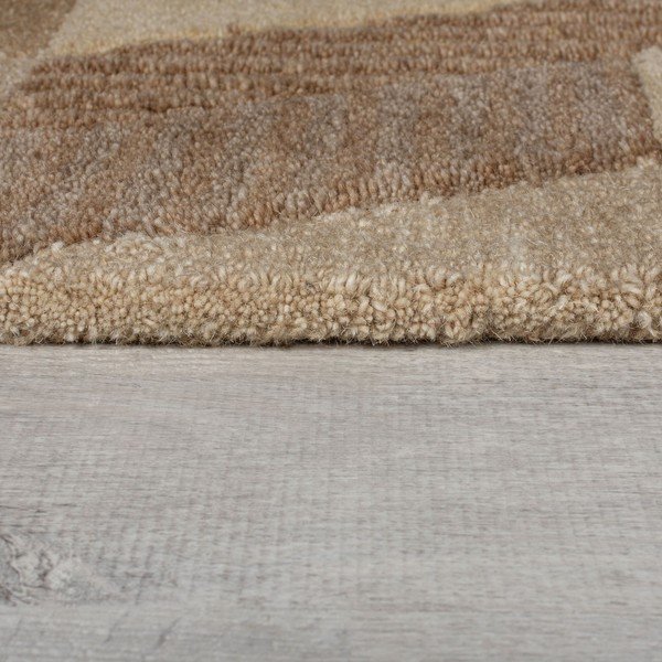 Hnědý ručně tkaný vlněný běhoun 60x230 cm Moda Asher – Flair Rugs-image-4