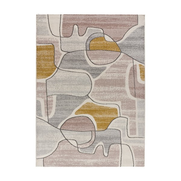Žluto-krémový koberec 135x190 cm Ashley – Universal