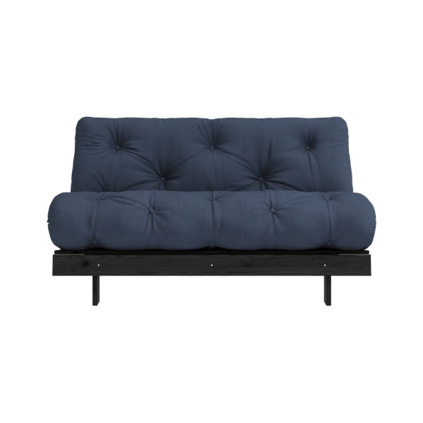 Tmavě modrá rozkládací pohovka 140 cm Roots Black Night – Karup Design