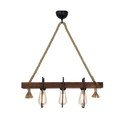 Dřevěné stropní závěsné svítidlo Demir, 3 žárovky