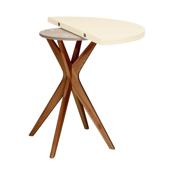 Kulatý rozkládací jídelní stůl 45x90 cm Jubi – Ragaba-image-3