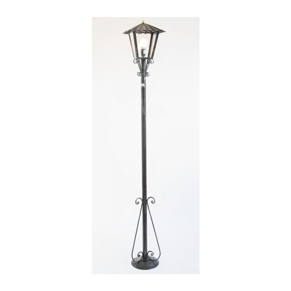 Černá kovová stojací lampa Cruccolini Umbria Nero, výška 200 cm